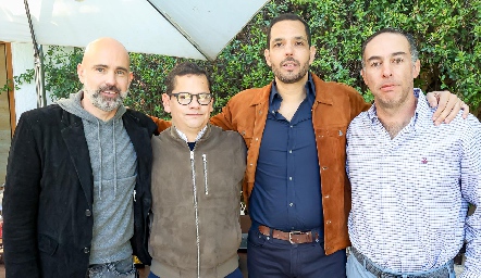  Polo de la Garza, Checo Quibrera, Armando Gutiérrez y Gonzalo Benavente.