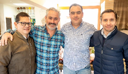  Checo Quibrera, Tato, Jesús Fernández y Mateo Conde.