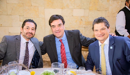  Jorge Quevedo, Víctor Lomelí y Mauricio Mier.