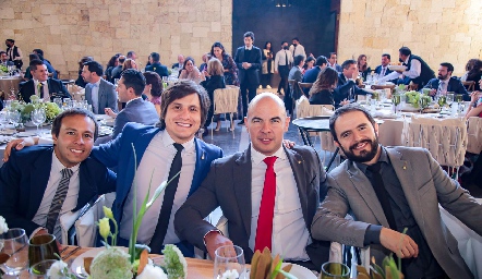  Diego Díaz de Sandi, Guillermo Cadena, Juane Silva y José Miguel Rosillo.