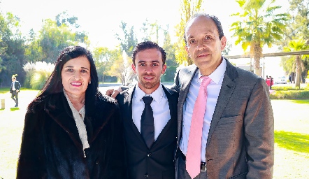  María Elena Leal, Julio y Alejandro Quesada.