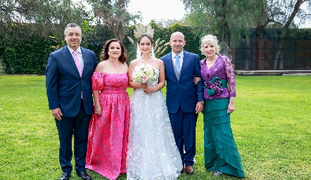  Alejandro Villasana, Claudia Ávila, Claudia Villasana, Santiago Villarreal y Rita Llamazares.