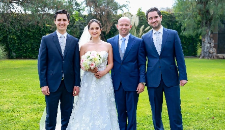  Alejandro Villasana, Claudia Villasana, Santiago Villarreal y Sebastián Villasana.