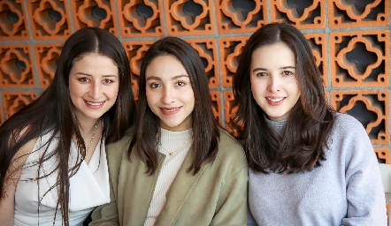  María Fernanda Ruiz, Madelein Cantú y Renata Castillo.
