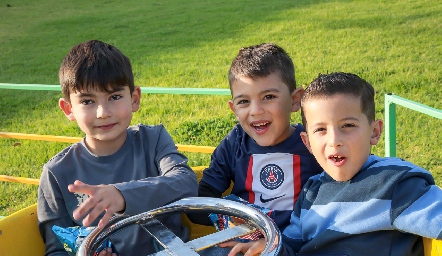  Rafa, Juan Carlos y Santi.