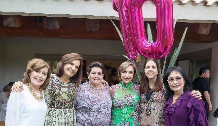  Georgina Walter, Ana de la Rosa, Flor Hernández, Paty de la Rosa, Laura de la Rosa y Makoto Inukai.