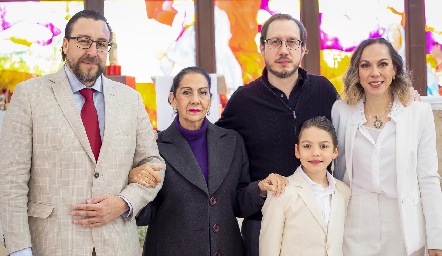  David García, Nena Torres Corzo, Francisco, David y Marcela Guevara.
