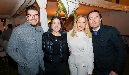  Rafael Centeno, Andrea Martínez, Isabel Albas y Jaime Salinas.