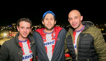  Andrés, Gabriel Villarreal y Francisco Maza.