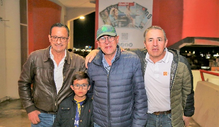  Alejandro Díaz de León, Federico Valle, Matías Valle y Gerardo Valle.
