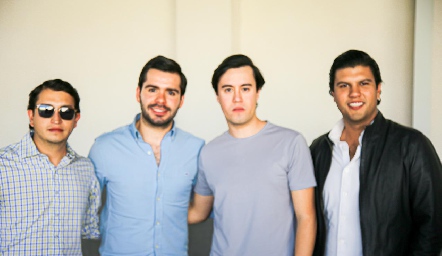  Alberto Villanueva, Rodrigo Pérez, Daniel Estrada y Juan Manuel Piñero.