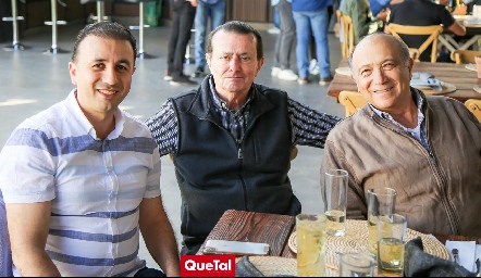  Ahmed Alani, Juan Celis y Guillermo Medlich.