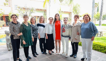  Marcela Nava, Verónica Leija, Rossana Benavente, Jeniffer Kaiser, Maricarmen López, Daniela Lavín, Clara Luz Portales, Araceli Biagi y María del Carmen de la Torre.