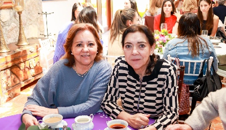  María del Carmen de la Torre y Marcela Nava.