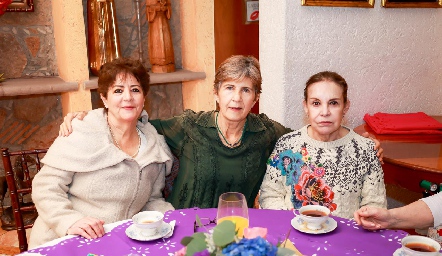  Araceli Biagi, Verónica Leija y Clara Luz Portales.