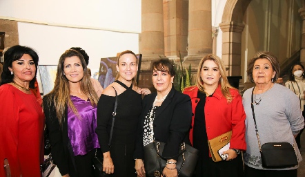  Diana Romo, Verónica Martínez, Diana Guel, Lila González, Carmenchu y Lula Hernández.