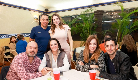  Carlos Barragán, Genoveva Galarza, Rafael Espinosa, Nuria Lozano, Ana Silos y Juan Ariangoiz.