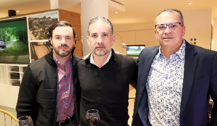  Luis Antonio Mahbub, Rodrigo Veytia y Andrés Téllez.
