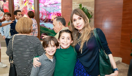  José Pablo, Marcos y Leyre Hurtado.