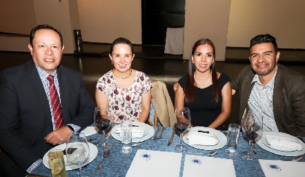  Manuel Galván, Gabriela Arroyo, Liliana Muñoz y Hugo Castillo.