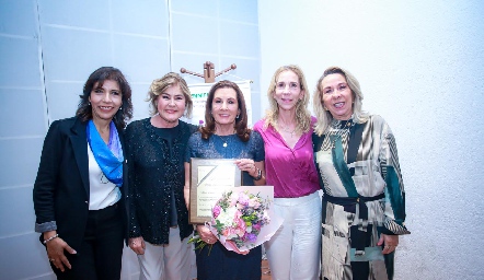  Bertha Delgado, Liz Vivanco, María Cecilia Mancilla, Gaby Cantú y Luz Elena Mézquida.