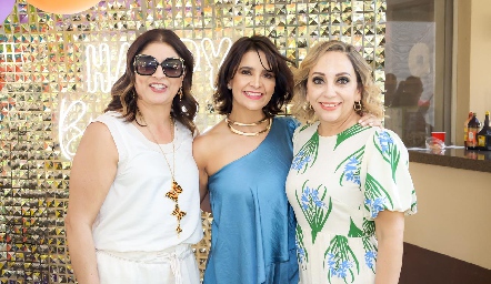  Claudia Suárez, Caly Guerra y Marcela Ibarra.