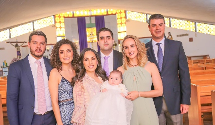  Juan Carlos Magdaleno, Paola Zepeda, Alejandra Zepeda, José Carlos Mahbub, Ángeles Mahbub y Santiago Labastida con Sofía.