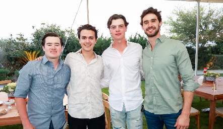  José Roberto Guevara, Santi Pérez, Juan Carlos Hernández y Marcelo Gutiérrez.