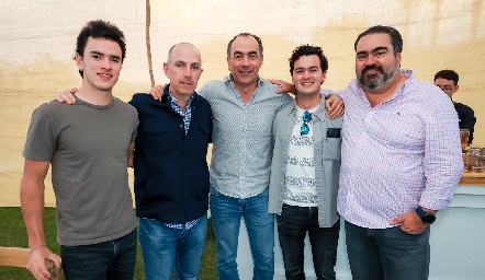  Fernando López, Juan Carlos Nieto, Fernando López, José Antonio López y Juan José Leos.
