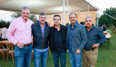  Juan Hernández, Oscar Zermeño, Güicho Fernández, Manuel Toledo y Jorge Villarreal.