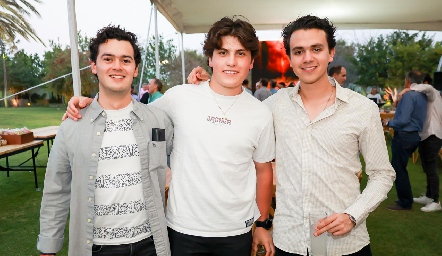  José Antonio López, Carlo Pizzuto y Santiago Pérez.