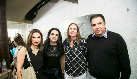  Mayra Ortega, Maricel Gutiérrez, Marcela Payan y Roberto Silva.