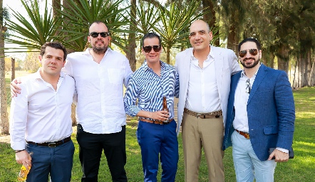  Jorge Torres, Andrés Vázquez, Sergio Zapata, Juan Quintanilla y Alberto Loya.