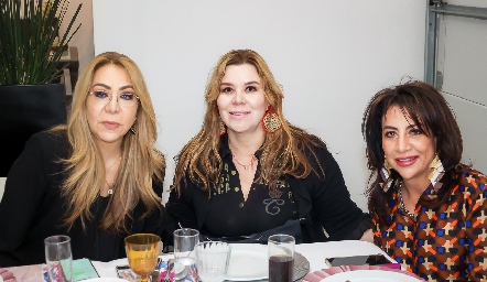  Claudia Hermosillo, Gaby Lozano y Mercedes Morales.