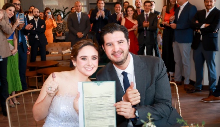  Ana Gaby Díaz Infante y José Ramón Benavente ya son marido y mujer.