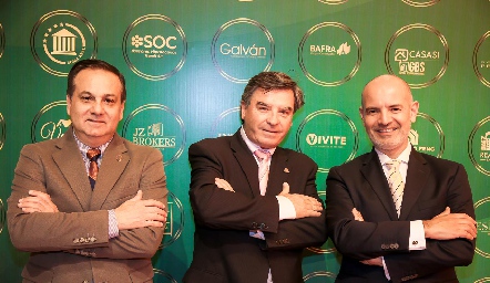  Eduardo Kasis, Luis Gerardo Ortuño y Héctor Navarro.