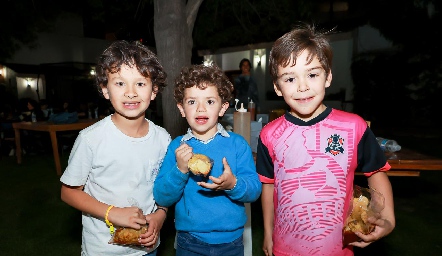  Oscar, Andrés e Iker.