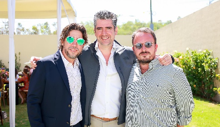  Mario Mercado, Juan Manuel Güemes y Pío Gutiérrez.