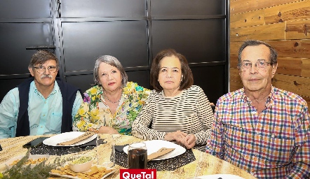  Alejandro Zavala, Elena Galindo, Leticia Galindo y Norberto de la Torre.