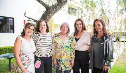  Alejandra Millotte, Leticia Galindo, Elena Galindo, Leticia de la Torre y Ana Cecilia Millotte.