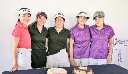  Tomoko Fujikawa, Tere Cadena, Georgina Anaya, María Eugenia Meade y Paty del Peral.