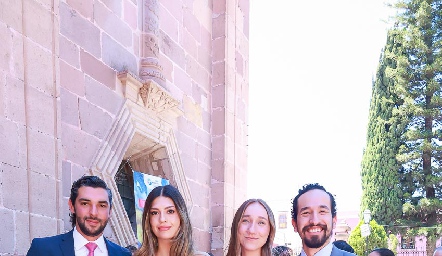  Jerónimo Labastida, María José Macías, Samantha Chávez y Francisco de Anda.