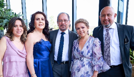  Laura Monjarás, Ana Fonte, Martín Torres, Rocío Covarrubias y Alfredo Hernández.