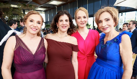  Bety Lavín, Cristina Nava, Claudia Carpizo y Patricia de la Rosa.