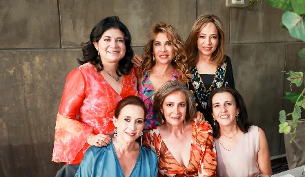  Norma Moreno, Alicia de Alba, Ana Luisa Acosta, Carmen Bravo, Licha Téllez y Montse Gómez.