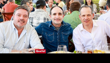  Héctor Morales, Juan Carlos Abaroa y Ramón Gómez.