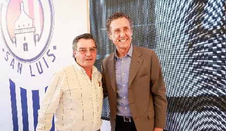  Luis Ortuño y Jorge Valdano.