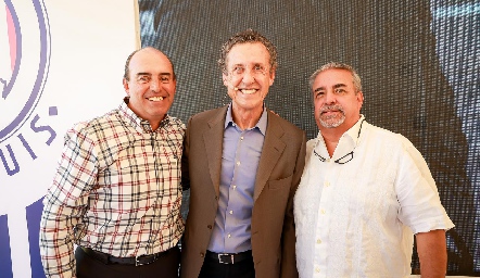  Fernando Pére Espinosa, Jorge Valdano y Chavo Espinosa.