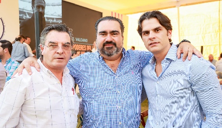  Luis Ortuño, Juan José Leos y Juan Carlos Valladares.