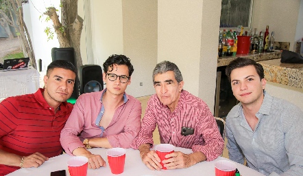  Marco Herrera, Ricardo de Santiago, José Esqueda y Humberto Morones.